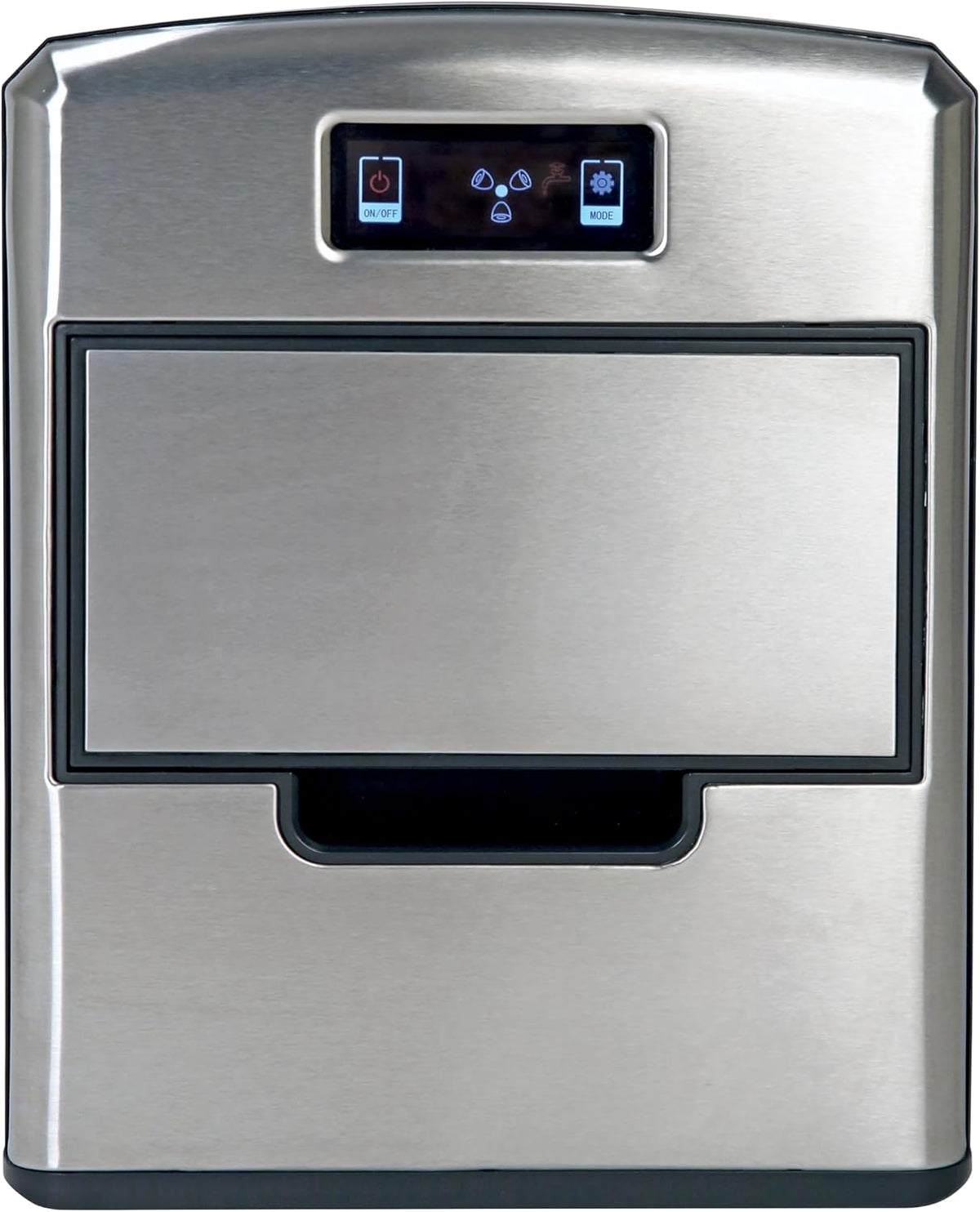 RGV Mojito Junior - Spaccaghiaccio Elettrico 80W in Acciaio Inox,Produzione 20 kg/h, Contenitore Estraibile con Microswitch di Sicurezza, Imbuto Amovibile(Ice)