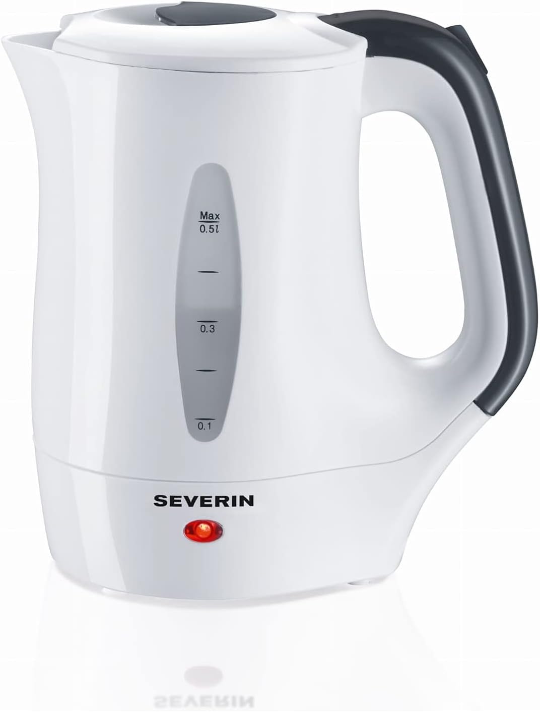 SEVERIN Bollitore e Tea Maker con funzione di sollevamento automatico, impostazione della temperatura e funzione di ebollizione rapida, capacità 1,7 litri di acqua o 1 litro di tè, WK 3422(0.5 Litri/Bianca)