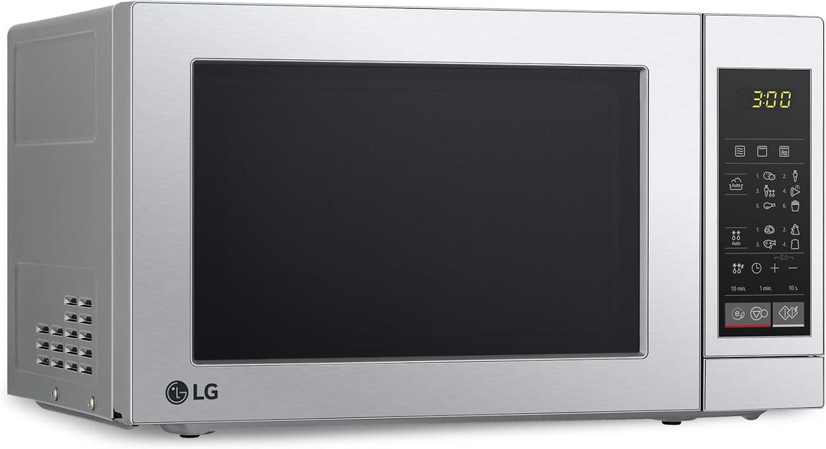 LG MH7032JAS NeoChef Forno a Microonde con Grill 30 litri, Potenza 900W, Rivestimento EasyClean Facile e Veloce da Pulire, Scongelamento, Ricette, Timer e Orologio, Smart Diagnosis, Nero(Display Digitale/20 litri/700 W)