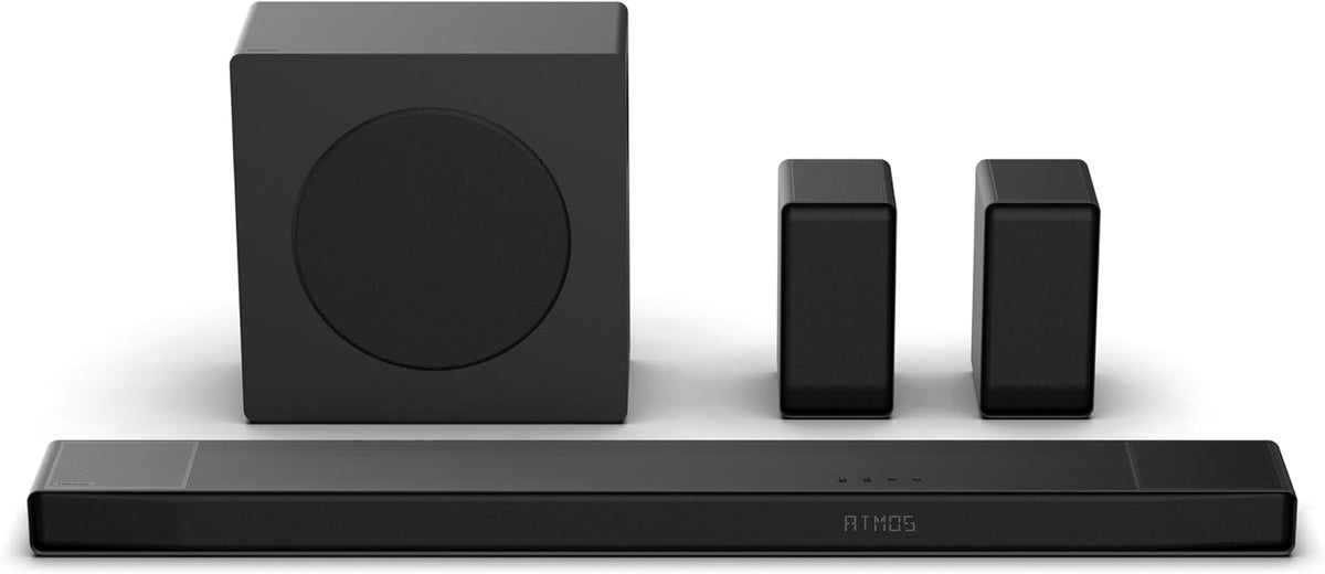 Hisense HS2100 Soundbar 2.1, 240W, Subwoofer Slim External Wireless, Supports Dolby Digital and DTS Virtual: X, Bluetooth, HDMI, USB, Optical Audio Input(600 W)