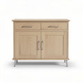 Mobili da ingresso in legno chiaro con due cassetti e ante 90 x 40 x 80cm
