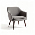 Poltrona grigia in tessuto con gambe in legno 70 x 70 x 75cm