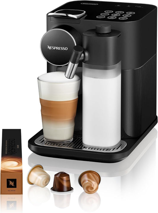 De'Longhi Nespresso Gran Lattissima EN640.B, Macchina per Caffè Automatica, Macchina per Caffè a Capsule, Schiumatura Automatica del Latte, Pressione 19 Bar, Cappuccino, 1400W, Nero(Nero Modello 2023)