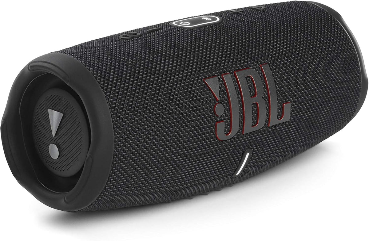 JBL Charge 5 Portable Bluetooth Speaker, IPX67 Water and Dust Resistant Wireless Speaker, Integrated Powerbank,USB, PartyBoost, Bass Radiator, Up to 20 Hours of Autonomy, Blue(Black)
