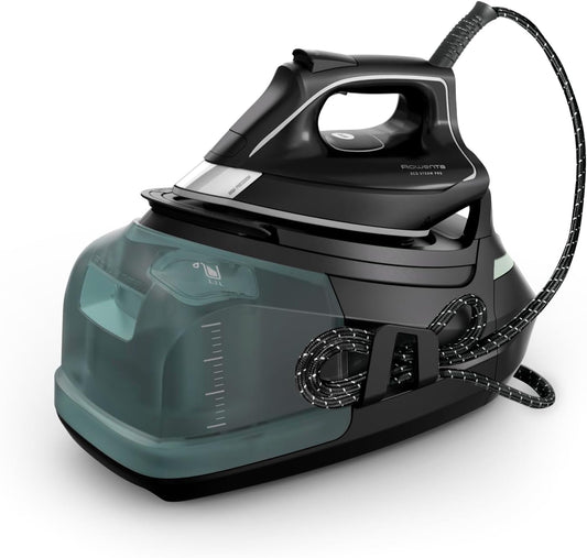 Rowenta Steam Pro Ferro da Stiro a Vapore con Caldaia, Pressione Fino a 8 Bar, 2800W, 1.3 Litri, Colpo Vapore 580 g/min, Ferro da Stiro Modalità Eco, Sistema Anti-Calcare, DG9640(Vapore 460g/min)