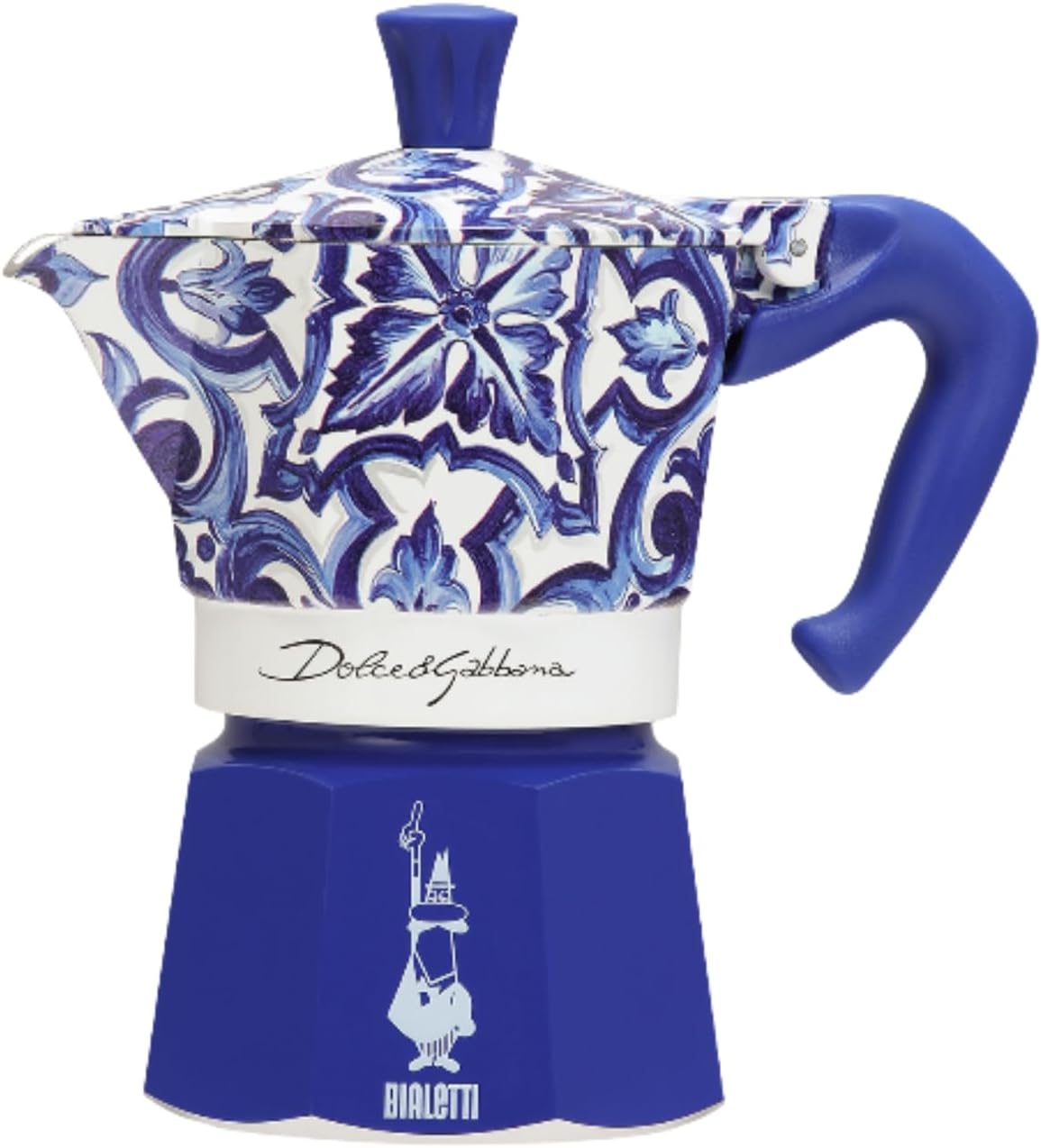 Caffettiera Italiana Bialetti MOKA DG BLU MEDIT. 3T Azzurro Alluminio 3 Tazze(Mediterrano blu/3カップ)