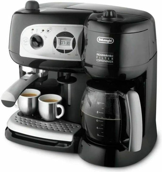 De'Longhi BCO264 Delonghi BCO264.1 Espresso con Pompa e Macchina da caffè, 10 Tazze, 220 V (Non per Gli Stati Uniti), 2 Cups, Acciaio Inossidabile, Nero