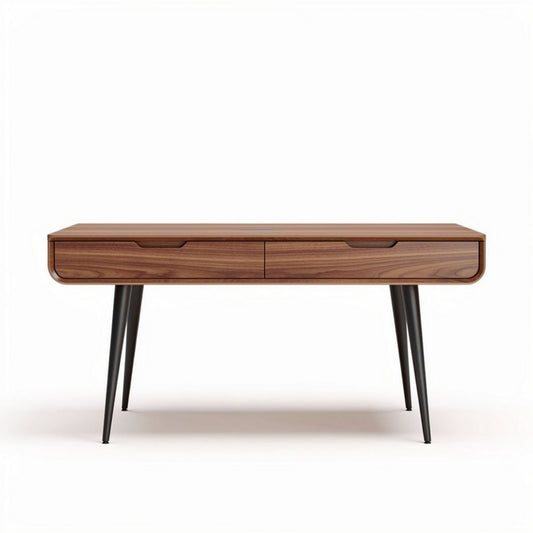 Tavolo in legno di noce con due cassetti dimensioni 120 x 60 x 75cm