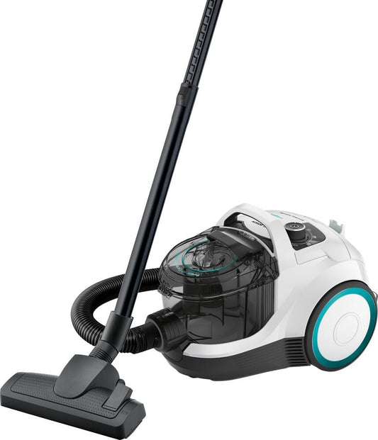 Bosch BGS05X240 Aspirapolvere a Traino Senza Sacco con Filtro Igienico PureAir, Design Compatto, Potente, Turchese(Serie 4 Basic)