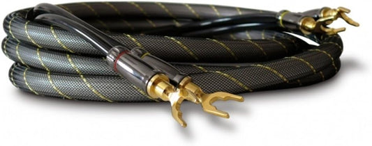Dynavox, High End Speaker Cable, Pair of High Quality Banana Plugs Flex Cable Assembled Black 3m(13 mm)